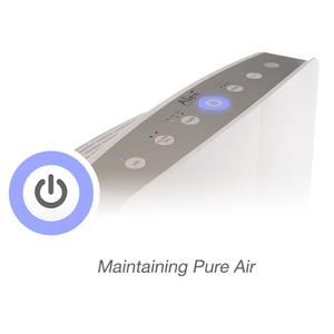 Alen breathesmart control panel during cleaning